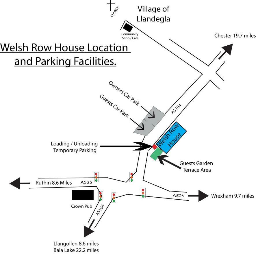 Welsh Row House Apartment Llandegla Bagian luar foto